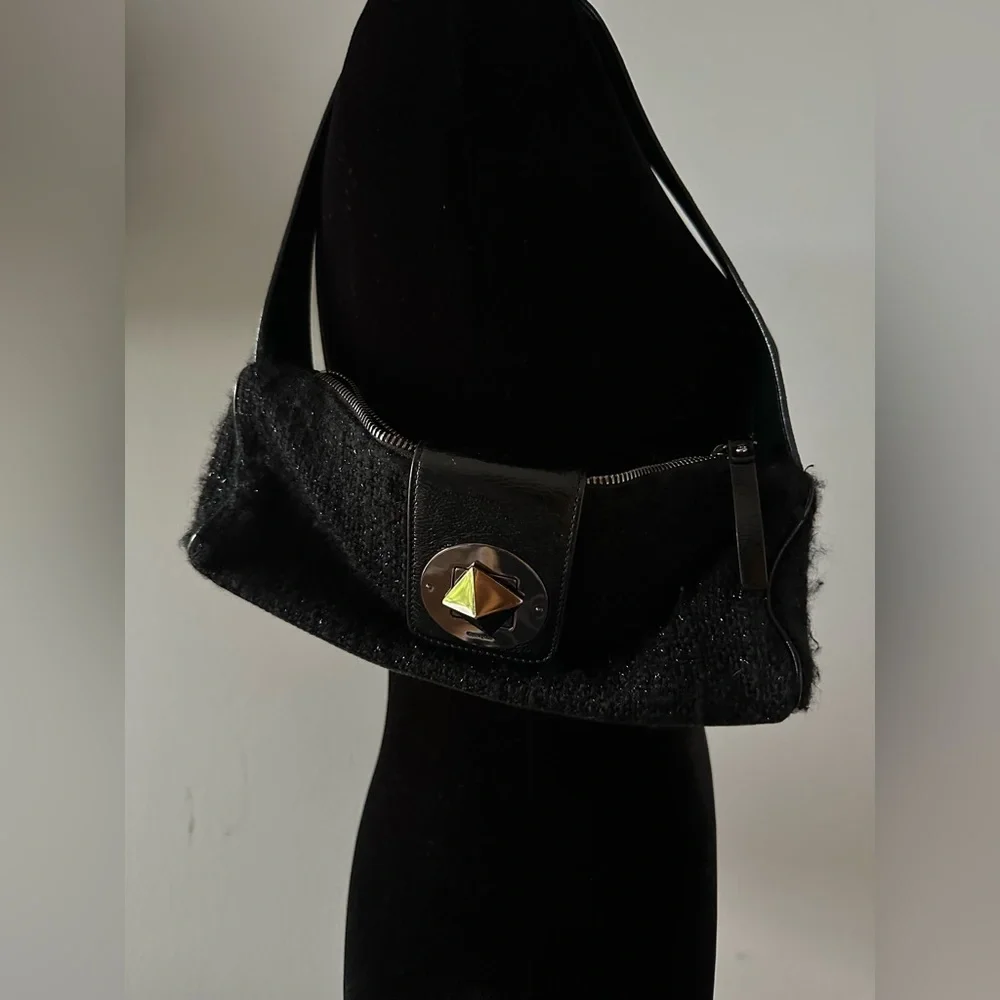 Kate Spade Black Textured Shoulder Bag - Picture 2 of 5